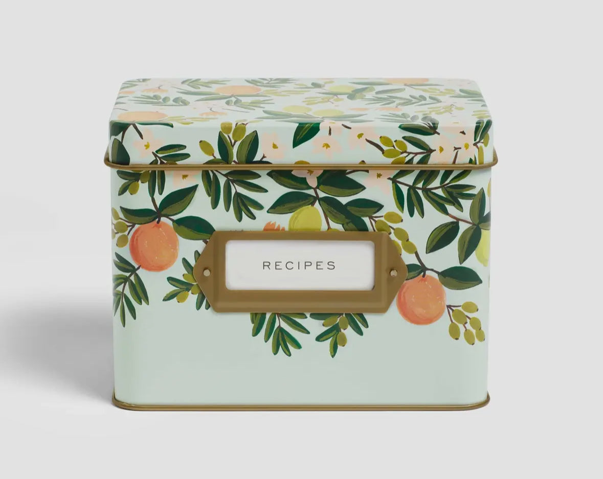 TIN RECIPE BOX
