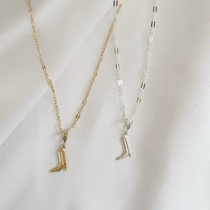 Howdy Cowboy Boot Necklace