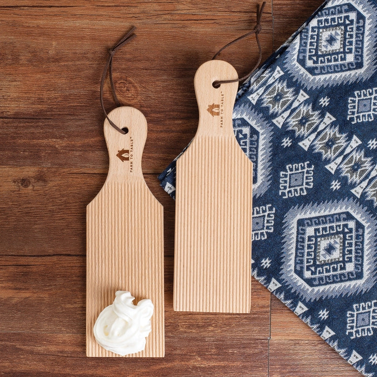 Farm To Table Natural Wood Butter Paddles, Set of 2
