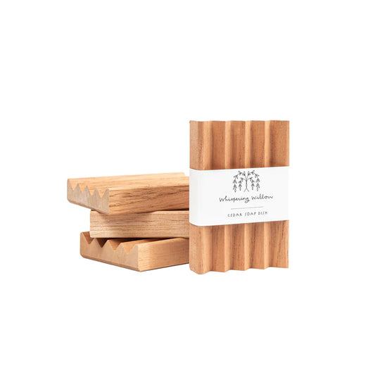 HANDMADE CEDAR SOAP DISH