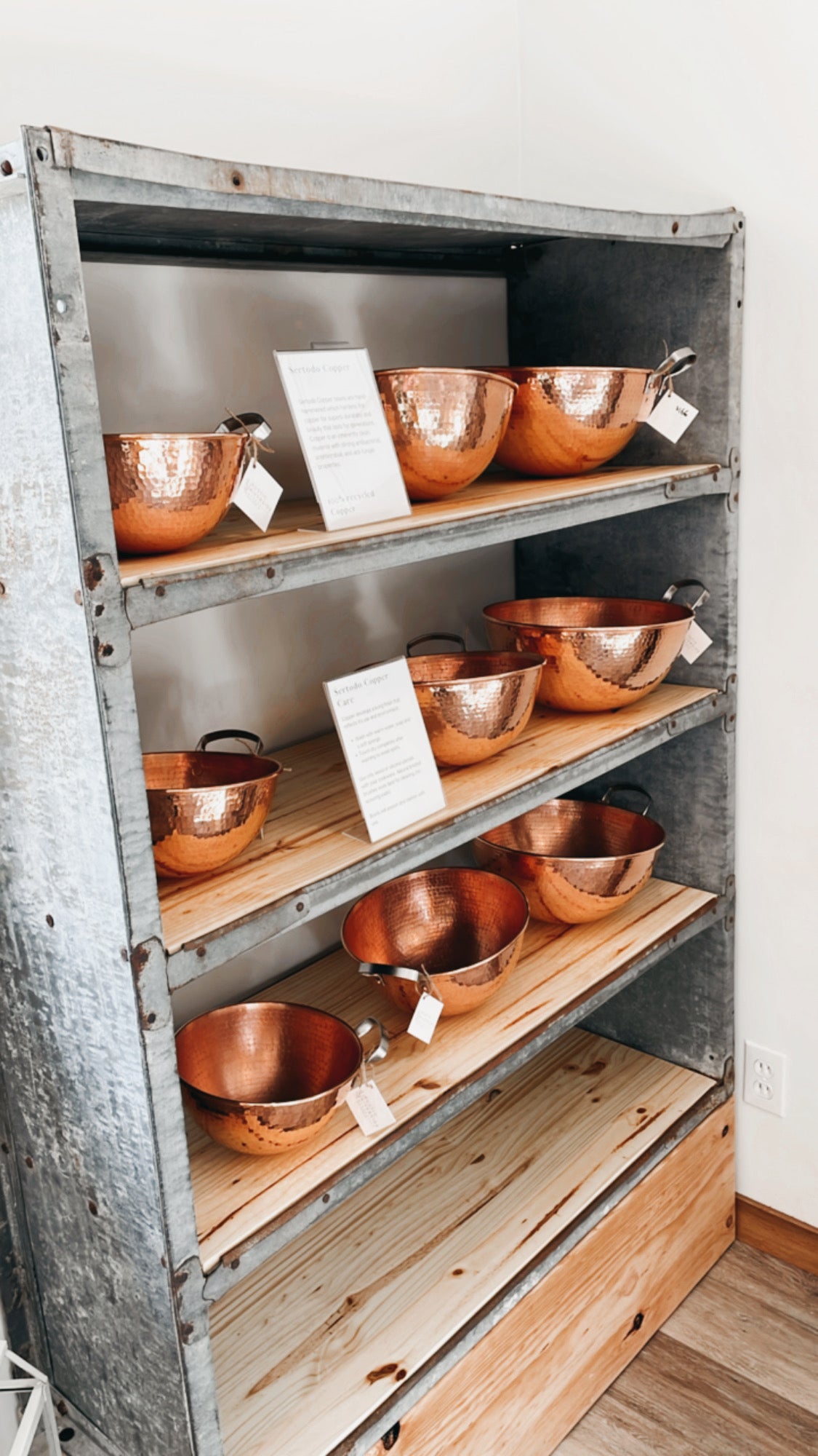COPPER MIXING BOWLS