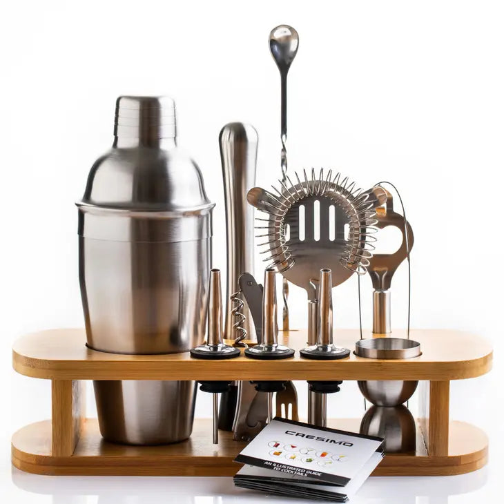 12 PIECE COCKTAIL SHAKER BAR SET