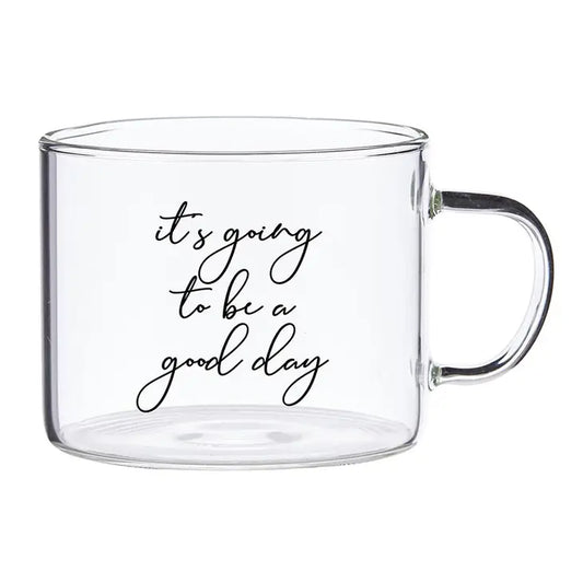 LARGE GLASS MUG
