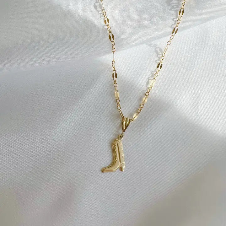 Howdy Cowboy Boot Necklace