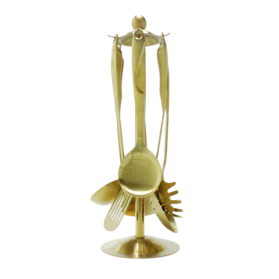 7-Piece Kitchen Utensil Set - Ergonomic and Elegant Handles