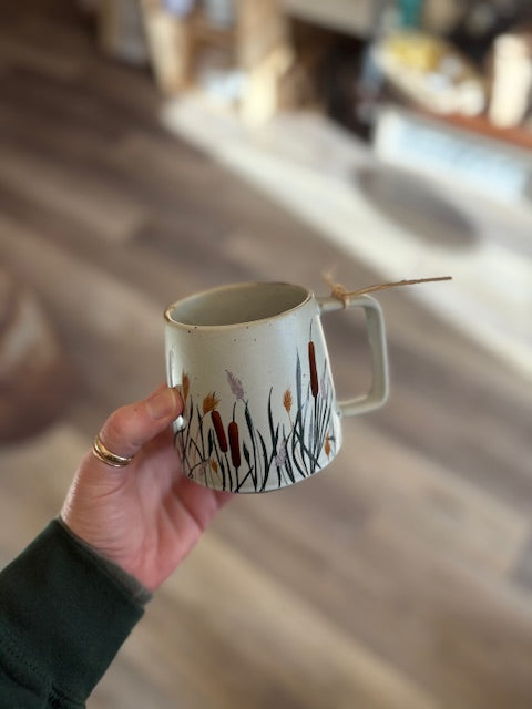 STONEWARE MUGS