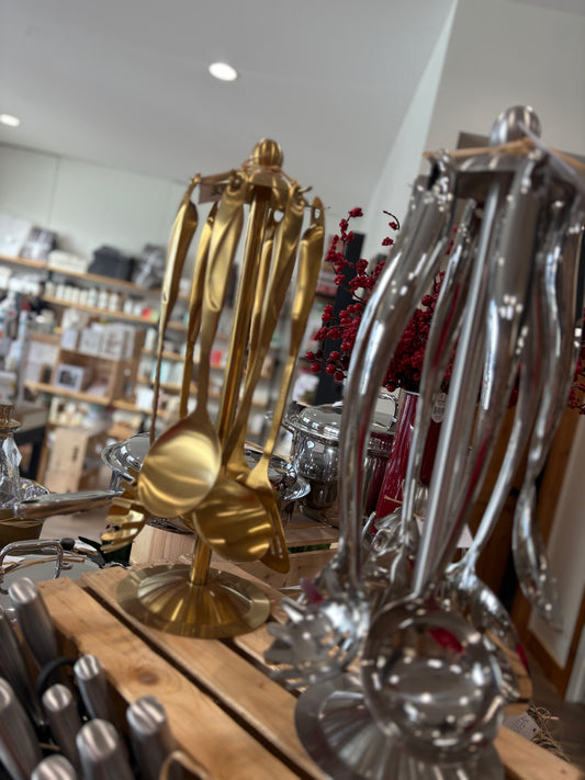 7-Piece Kitchen Utensil Set - Ergonomic and Elegant Handles