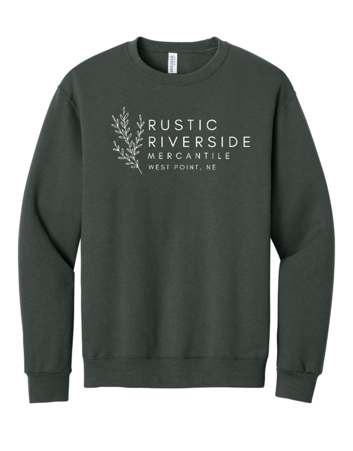 Rustic Riverside Mercantile LOGO crewneck sweatshirts