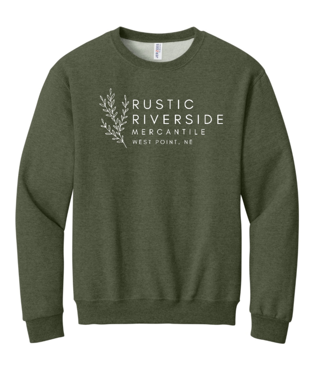 Rustic Riverside Mercantile LOGO crewneck sweatshirts