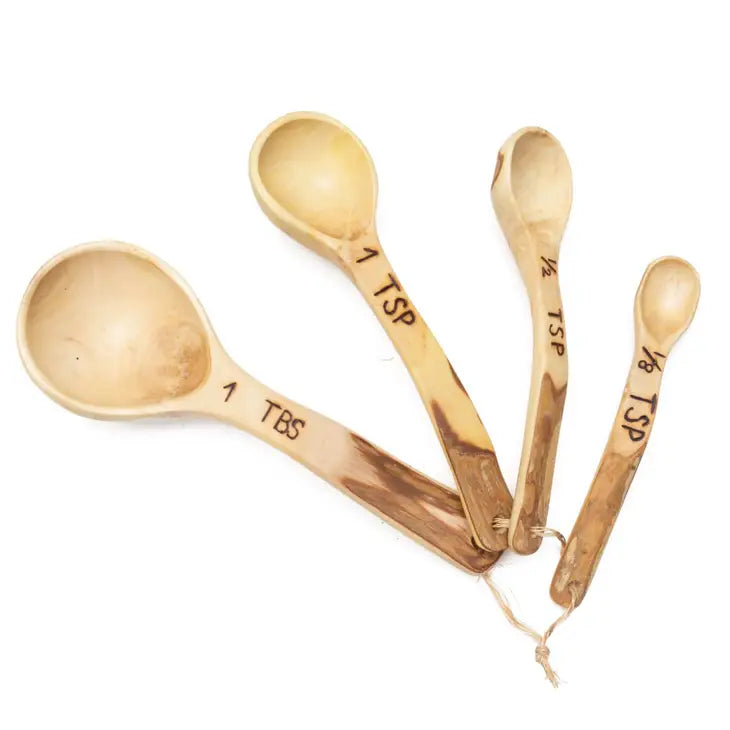 HAND CARVED WOOD MEASURING TEASPOONS – Rustic Riverside Mercantile